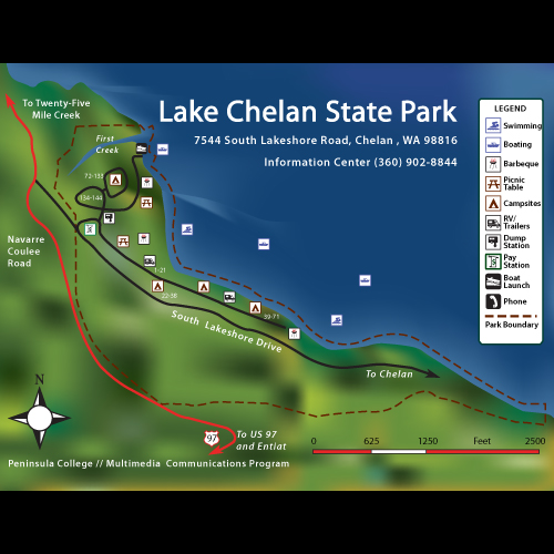 lake chelan map